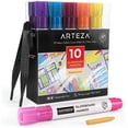 thumbnail image 1 of Arteza Washable Glass Board Markers Set, Assorted Neon Colors, Non-Toxic - 10 Pack, 1 of 5