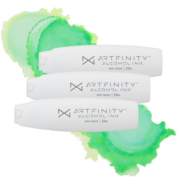 Artfinity Alcohol Inks 3 Pack - Vibrant, Professional, Dye-Based Alcohol Inks for Artfinity Alcohol Markers, Artists, Drawing, & More! - Mint Cream G2-1