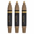 thumbnail image 1 of Artfinity Rich Metallic Markers - Professional Metallic Markers for Artists, Drawing, CAlligraphy, & More! - [Gold - 8.5mm Chisel Nib - 3 Pack], 1 of 6