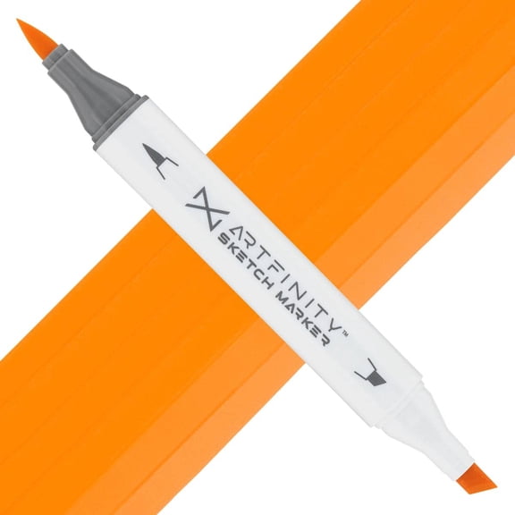 Artfinity Sketch Markers - Orange Ice YR1-2, Vibrant, Professional, Dye-Based Alcohol Markers for Artists, Drawing, Travel, & More