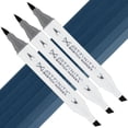 thumbnail image 1 of Artfinity Sketch Marker Sets - Set of 3 - Night Blue B8-85, Vibrant, Professional, Dye-Based Alcohol Markers for Artists, Drawing, Travel, & More, 1 of 7