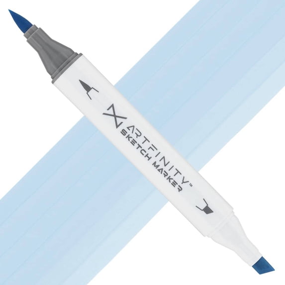 Artfinity Sketch Marker Sets - Set of 3 - Sky Blue Light B7-1, Vibrant, Professional, Dye-Based Alcohol Markers for Artists, Drawing, Travel, & More