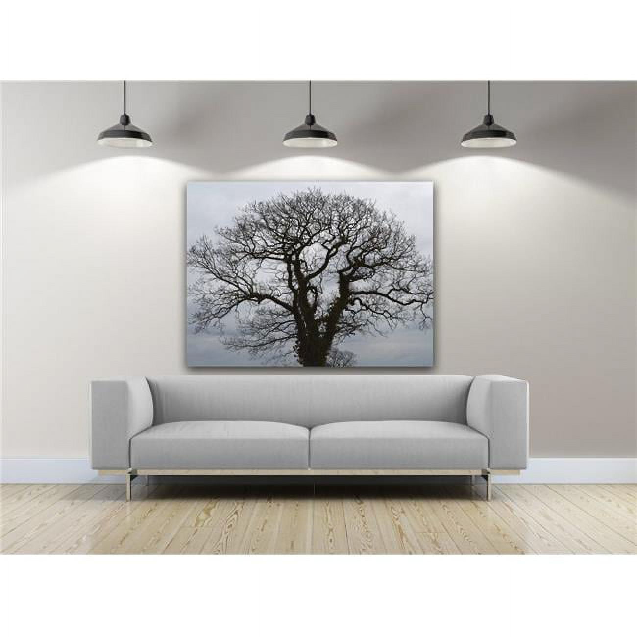 New Beginning Black and White Tree Photography Canvas Art, 16 x 20 in.