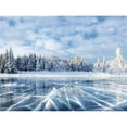 thumbnail image 1 of Artful Printers C-16202145 Frozen Lake Holiday Canvas Art, 16 x 20 in., 1 of 1
