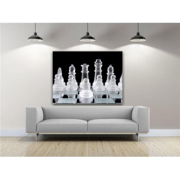 Artful Printers C-30402001 Lets Play Chess Photography Canvas Art, 30 x 40 in.