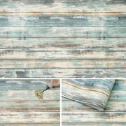 Arthome 23.6x200Rustic Wood Contact Paper Peel and Stick Self-Adhesive Wallpaper,Decorative Vinyl Film for Furniture Countertop,Easy to Clean Removable Distressed Plank Grain Vintage Wall Covering