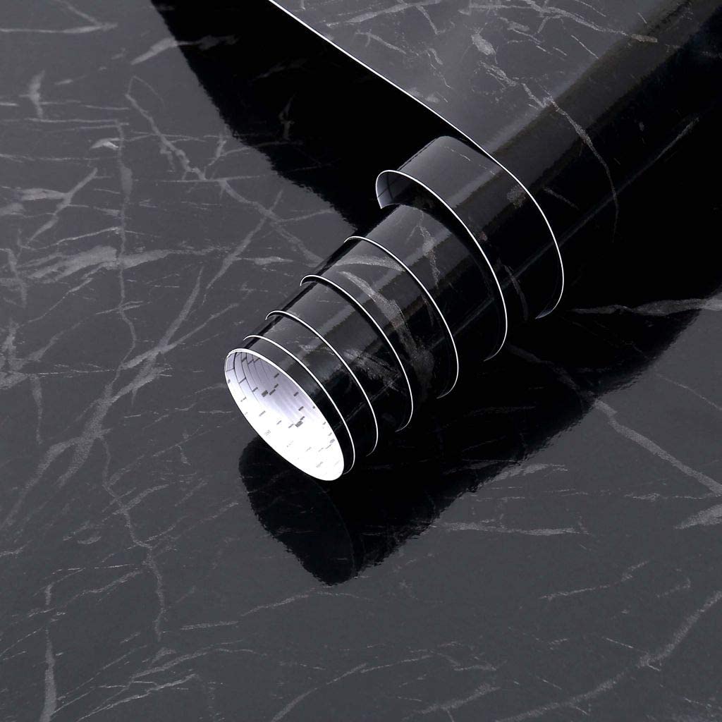 Yenhome White Marble Wallpaper 17.7"x120" Marble Contact Paper for