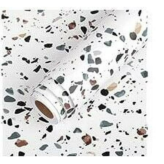 Arthome Granite Contact Paper and Peel and Stick Wallpaper for Countertops 15.7inch x 118inch Waterproof Self Adhesive Marble Wall Paper Roll for Decorative Kitchen Countertops Removable