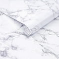 thumbnail image 1 of Arthome Marble Paper,11.8x100 inch Self Adhesive Wallpaper Waterproof Gloss PVC Vinyl, Oil Proof,White/Gray Granite Paper,Marble Vinyl Paper for Furniture Cover Surface,Countertop,Kitchen,Shelf Liner, 1 of 7