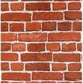 thumbnail image 1 of Arthome Peel and Stick Brick Wallpaper 17''x120'' Self Adhesive Contact Paper Waterproof Vinyl Film Wall Paper for Room,Fireplace,Stair and Christmas Holiday Decoration(Red), 1 of 7