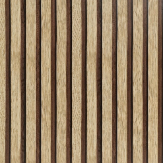 Arthome Wood Grating Wallpaper 17''x393'' Self-Adhesive Removable Peel and Stick Wallpaper Vinyl Decorative Wood Stripe Grain Paper Natural Wooden Slats for Furniture Easy to Clean