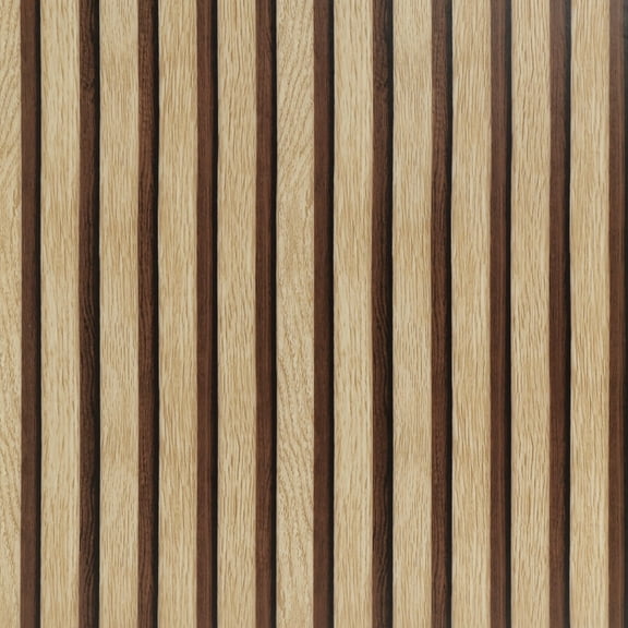 Arthome Wood Grating Wallpaper 17''x393'' Self-Adhesive Removable Peel and Stick Wallpaper Vinyl Decorative Wood Stripe Grain Paper Natural Wooden Slats for Furniture Easy to Clean