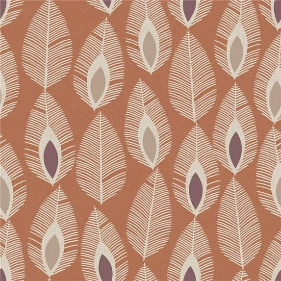 Arthouse 904501 Glam Feather Non-Woven Wallpaper, Orange