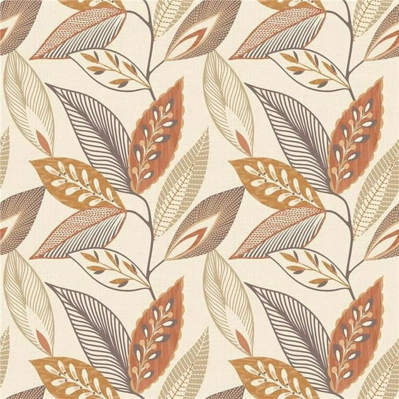 Arthouse 904900 Sylvan Leaf Non-Woven Wallpaper, Orange