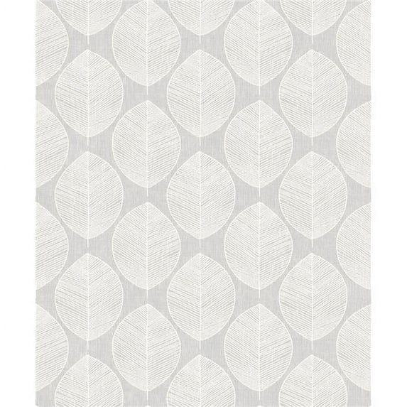 Arthouse 908203 Scandi Leaf Wallpaper, Grey