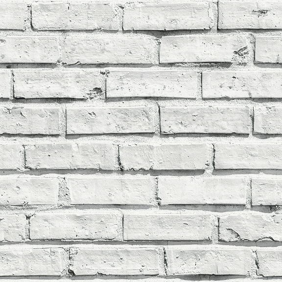 Arthouse Abner White Brick Wallpaper