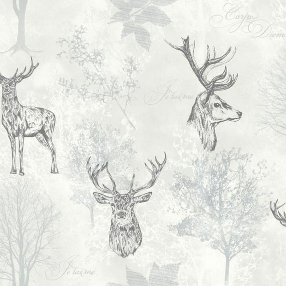 Arthouse Etched Stag Wallpaper