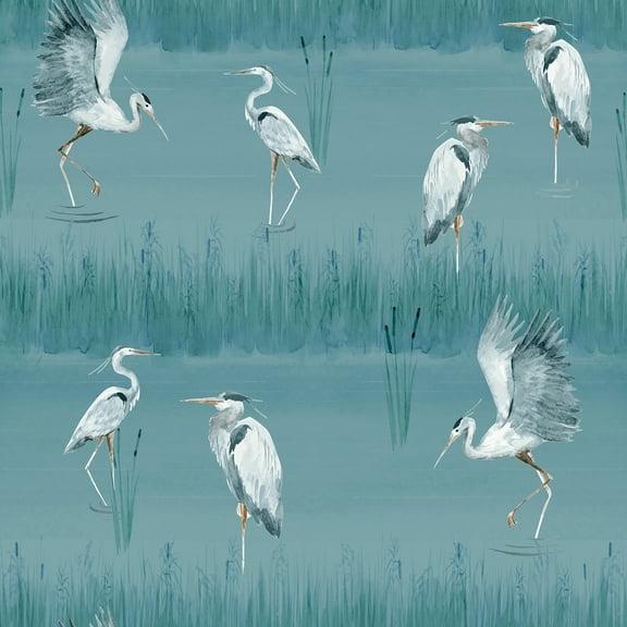 Arthouse Gerald Blue Heron River Wallpaper
