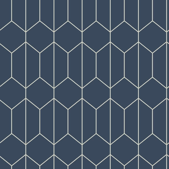 Arthouse Orson Navy Trellis Wallpaper