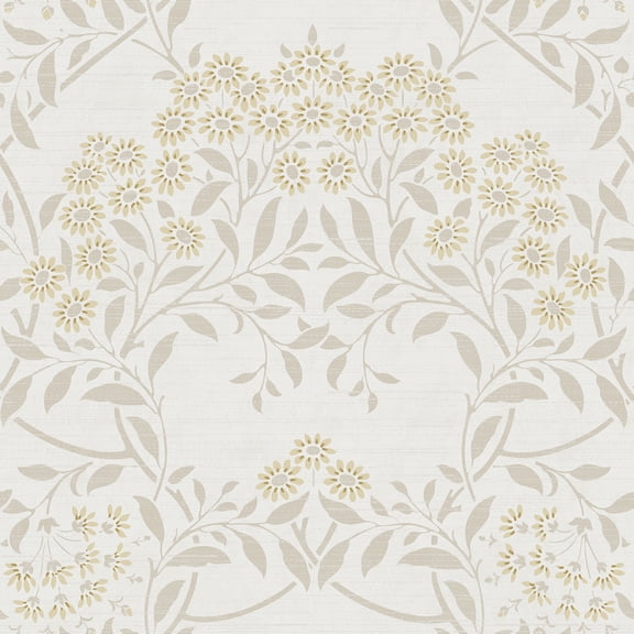 Arthouse Penelope Light Yellow Floral Damask Wallpaper