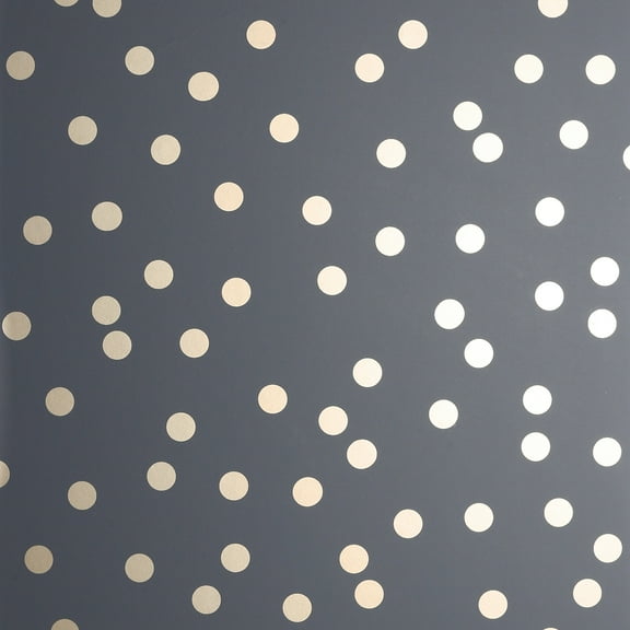 Arthouse Priscella Charcoal Polka Dot Wallpaper