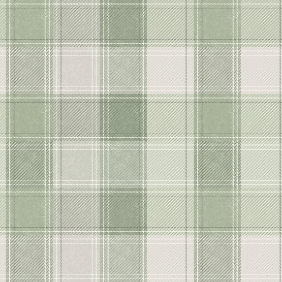 Arthouse Rita Green Country Check Wallpaper