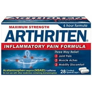 Arthriten Inflammmatory Pain Relief Caplets, 28 Ct
