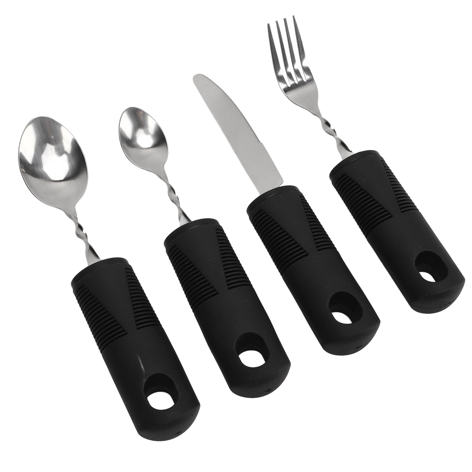 Arthritic Hands Adaptive Utensil, Ergonomic Design Black Handle ...