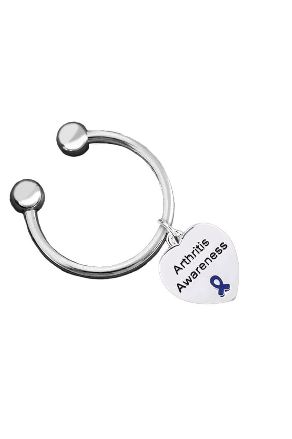 Arthritis Awareness Heart Charm Key Chains