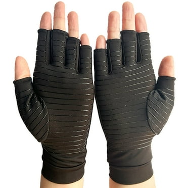 Arthritis Compression Gloves Men Women Pressure Gloves Lengthen Fingers Gloves Relieve Hand Pain Carpal Tunnel Tendonitis，Support for Joints，Fingerless Gloves for Typing Touch