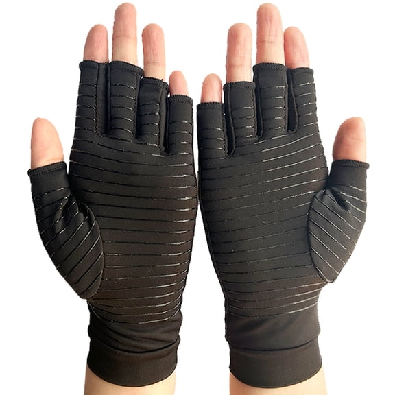 Arthritis Compression Gloves Men Women Pressure Gloves Lengthen Fingers Gloves Relieve Hand Pain Carpal Tunnel Tendonitis,Support for Joints,Fingerless Gloves for Typing Touch