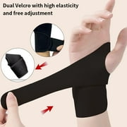 Arthritis Essentials Adjustable Wrist Brace - Pain Relief, Stability. (Black, Single)