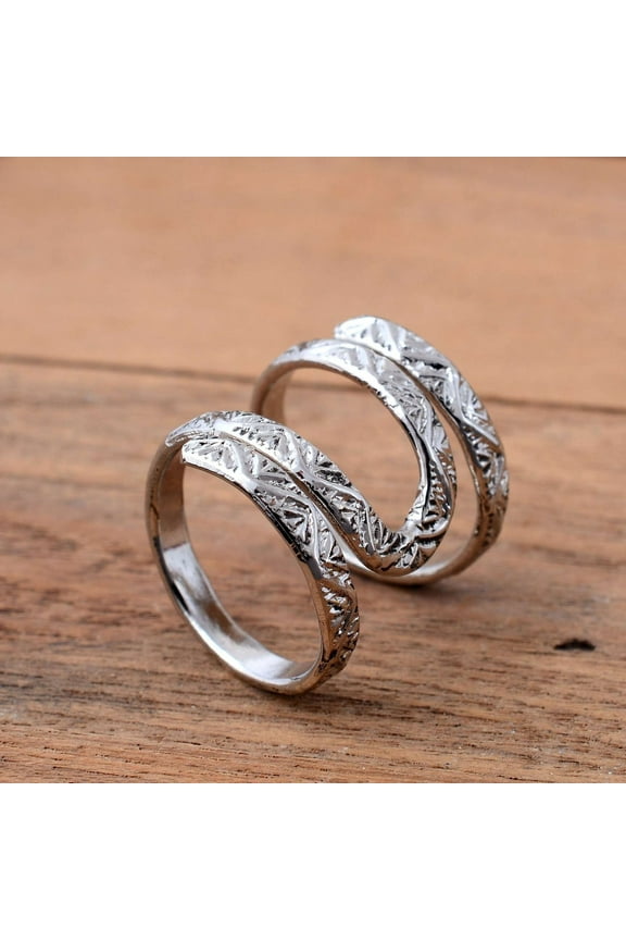 Arthritis Rings, Silver Splint Ring, Silver Swan Neck Splint Rings, midi ring