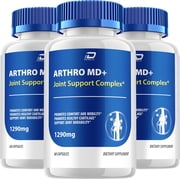 كبسولة Arthro MD - تركيبة Arthro MD+ المتقدمة لمكمل دعم المفاصل، عبوة من 3 قطع، 180 كبسولة