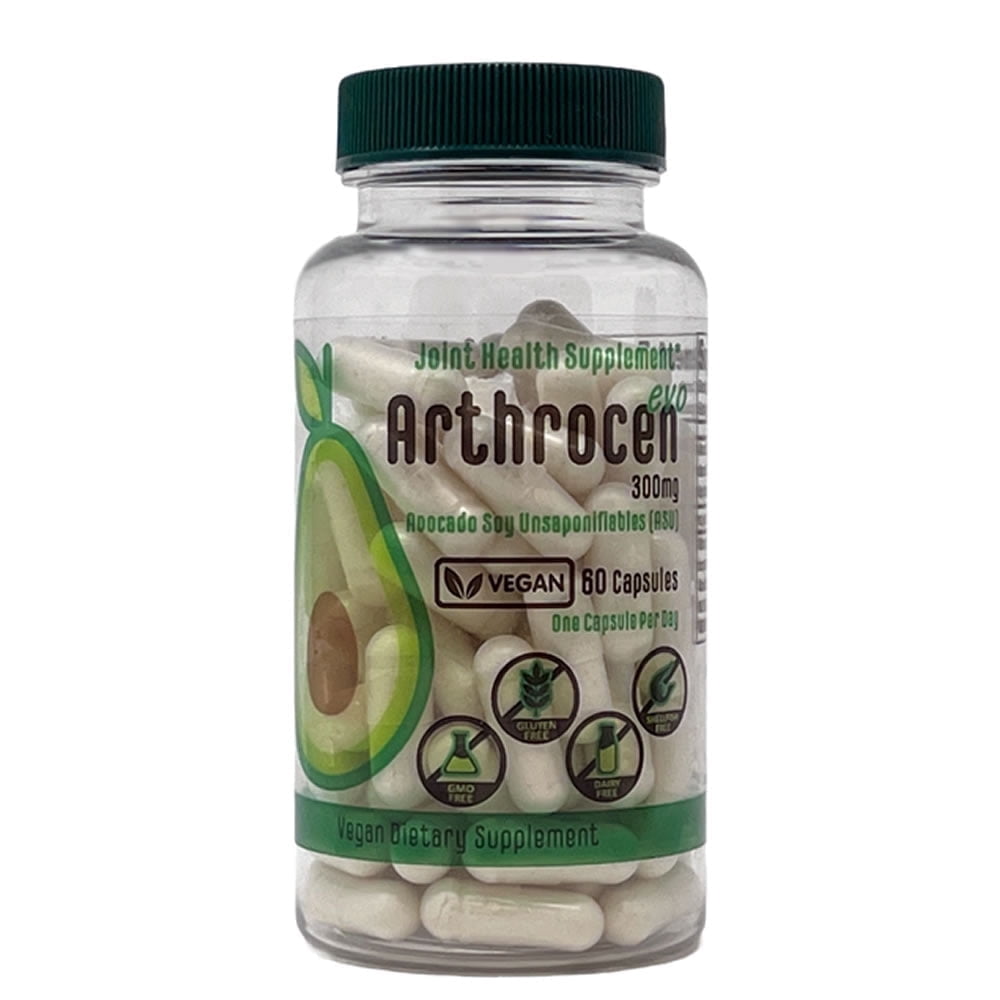 Arthrocen EVO Vegan Joint Health Supplement, 300Mg Avocado Soy Unsaponifiable, 60 Day Supply, One Capsule Per Day (2 Months)