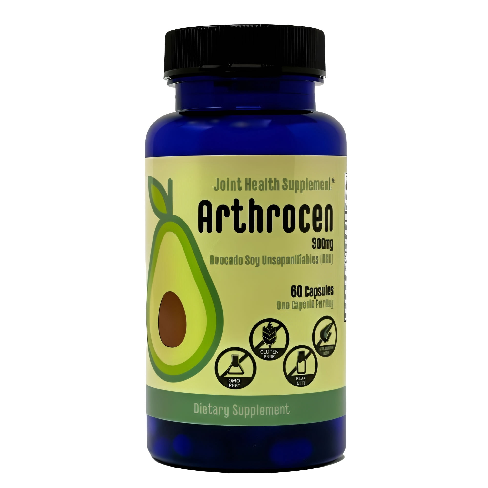Arthrocen Joint Health Supplement with 300 mg ASU (Avocado Soy Unsaponifiables) – Supports Joint Mobility & Cartilage – Plant-Based Daily Joint Support – Non-GMO, Gluten & Dairy Free – 60-Day Supply