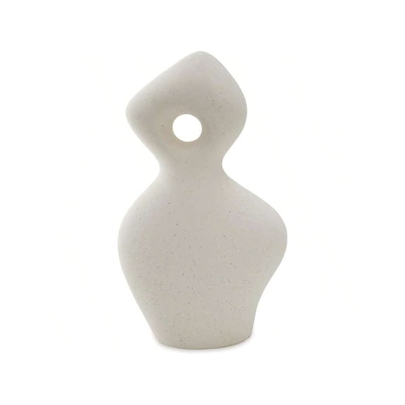 Arthrow Minimalist Waterproof Ceramic Abstract Sculpture White