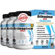 Arthrozince Max Extra Strength Joint Support Capsules   Glucosamine & MSM, 60ct