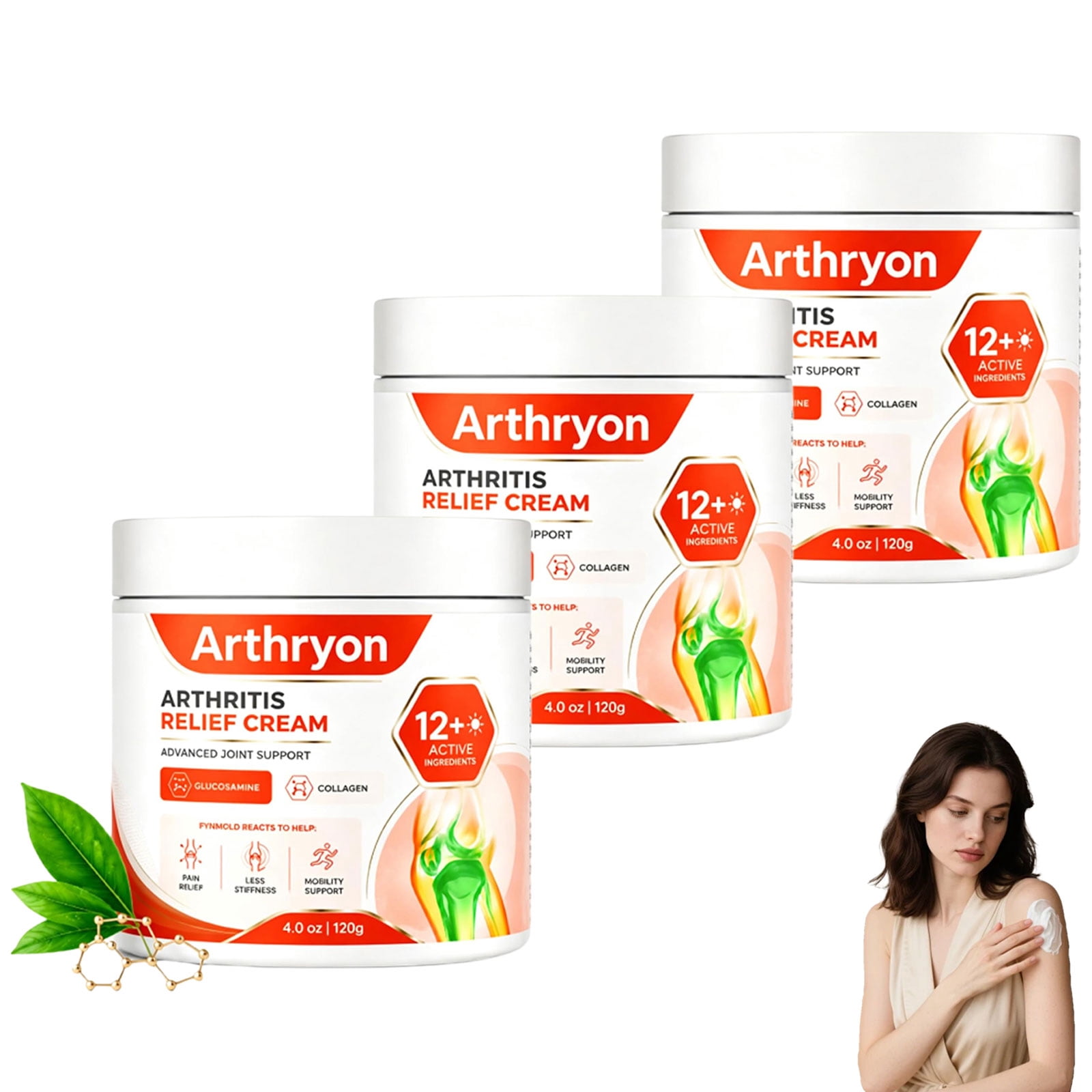 Arthryon Soothing Comfort Cream &ndash; Lightweight Body Care for Knees, Hands &  Shoulders, Non-Greasy Fast-Absorbing Formula, 4 oz(2PC) - Walmart.com