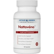 Arthur Andrew Medical, Nattovena, Pure Nattokinase Supplement, Double Strength 4,000 FUs per Capsule, 90