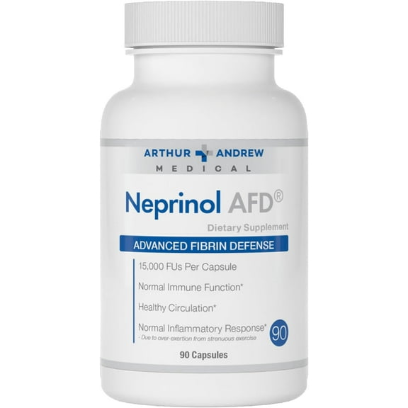 Arthur Andrew Medical, Neprinol AFD, Multi Enzyme Blend with Serrapeptase & Nattokinase, 90 Count (Pack of 1)