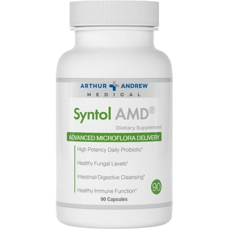 Arthur Andrew Medical, Syntol, 3-in-1 Formula with Probiotics, Prebiotic Fiber & Yeast Cleansing Multi-Enzymes, 90