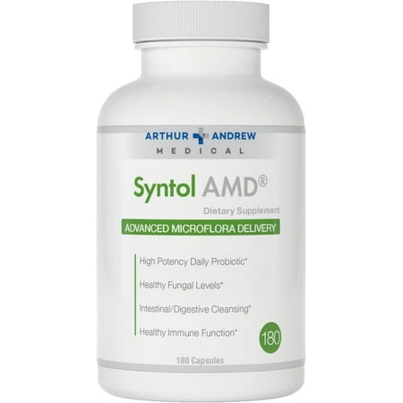 Arthur Andrew Medical, Syntol, 3-in-1 Formula with Probiotics, Prebiotic Fiber & Yeast Cleansing Multi-Enzymes, 180