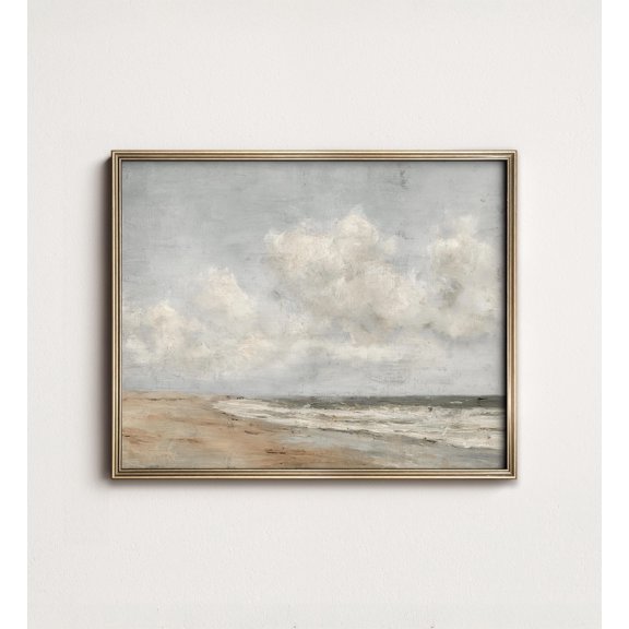 Arthur Beecher Carles Vibrant Abstract Expressionist Art Coastal Beach Wall Art Muted Beach House Wall Decor, UNFRAMED Size 16x16