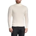 thumbnail image 1 of Arthur Black Men's Solid Cream Pullover Cotton Blend Turtleneck Sweater Shirt, 1 of 2