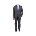 thumbnail image 1 of Arthur Black Slim Fit Gray Glen Plaid Zignone Worsted Wool Suit, 1 of 7