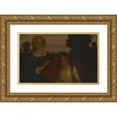 thumbnail image 1 of Arthur Bowen Davies 14x11 Gold Ornate Wood Frame and Double Matted Museum Art Print Titled - Rose To&nbsp;Rose (ca.&nbsp;1890-1900), 1 of 4