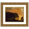 thumbnail image 1 of Arthur Bowen Davies 17x15 Gold Ornate Wood Frame and Double Matted Museum Art Print Titled - A Greater Morning (ca. 1900-1905), 1 of 4
