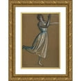 thumbnail image 1 of Arthur Bowen Davies 18x24 Gold Ornate Framed and Double Matted Museum Art Print Titled - Woman&nbsp;Dancing (1990), 1 of 4