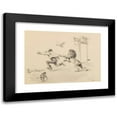 thumbnail image 1 of Arthur Burdett Frost 18x14 Black Modern Framed Museum Art Print Titled - Lion Attack, 1 of 5